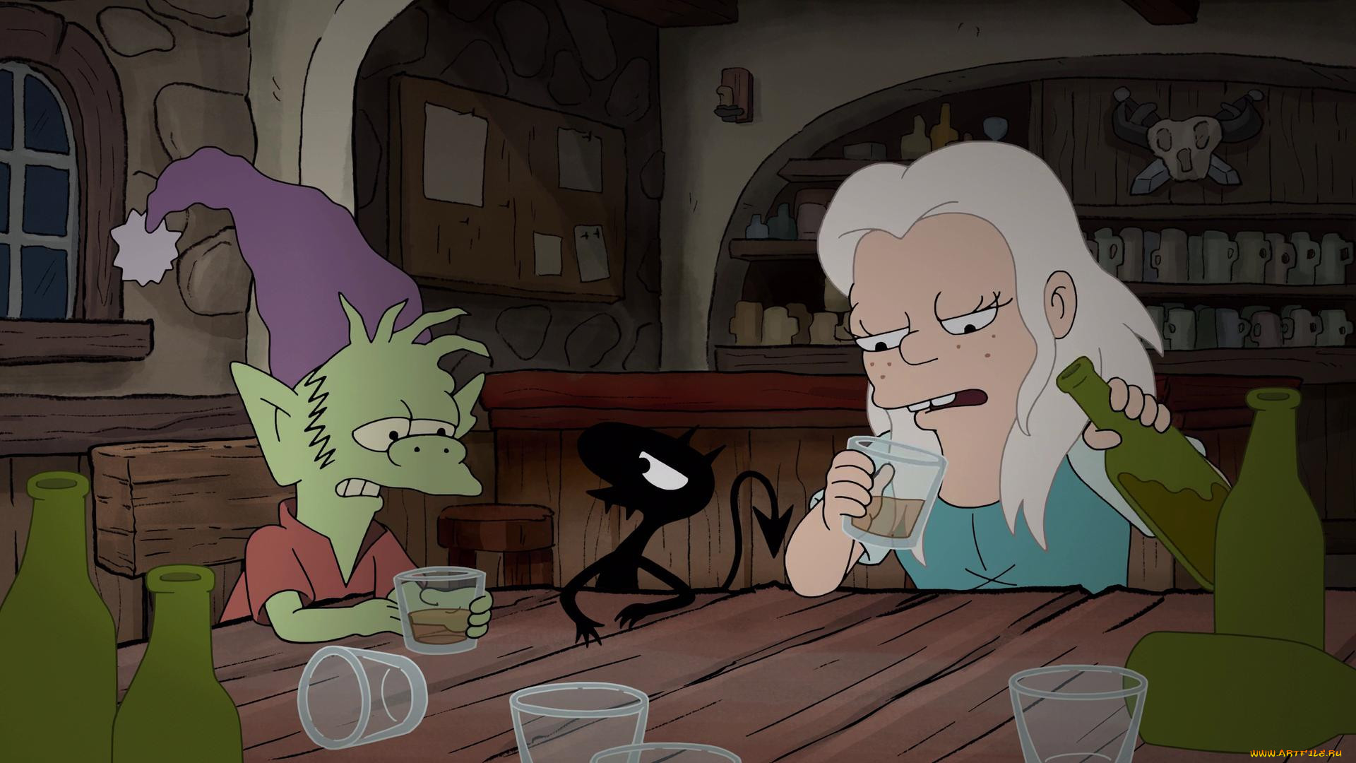 , disenchantment, luci, elfo, bean, 